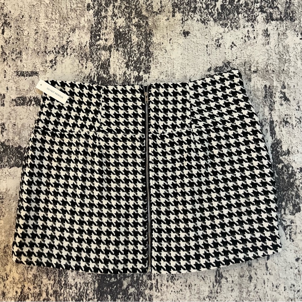 For Love And Lemons Bonnie Houndstooth Mini Skirt 1X - Picture 5 of 8